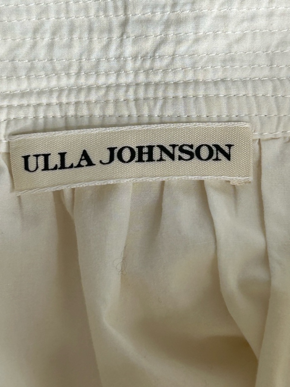 Ulla Johnson Jacinta Ivory Button Front Skirt With Pockets & Pleated Details 4 - Picture 5 of 10